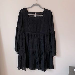 NWT Bell Sleeve Swiss Dot Tiered Dress Size S